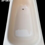 Fiber Straight Bath Tub 27"x63" Double Ply WithTub Waste