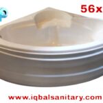 Fiber Corner Bath Tub With Front Pannel 56"x 56"