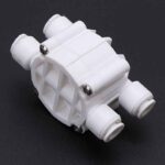 4 Way 1/4 Port Auto Shut Off Valve For RO Reverse Osmosis Water Filter System 6mm