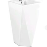 Diamond One Piece Basin Pedistal Pool Ceramics