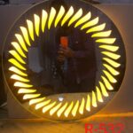 LED Light Mirror R-532 Round Shape 24x24