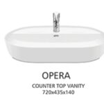 Opera Art Bowl Counter Top Pool Ceramics