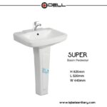 Super Basin Pedistal Dell Ceramics