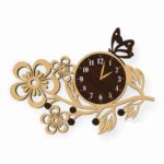 Flower Banch Wall Clock