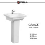 Grace Basin Pedistal Dell Ceramics