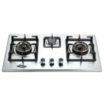 Gas Hob Steel Panel SHB-1 3Burner