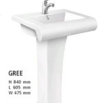 Gree Basin Pedistal Dell Ceramics