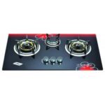 Gas Hob Glass Panel Brass Burner GHB-1