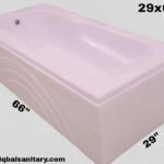 Fiber Straight Bath Tub With Front Pannel 29"x 66" Double Ply