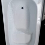 Fiber Straight Bath Tub 29"x 50" Double Ply WithTub Waste