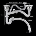 Sink Bowl Drain with Waste Pipe Double Imported