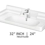 Vanity Top 32" Pool Ceramics