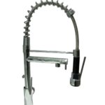 Kitchen Faucet with Pull Down Sprayer & Double Neck