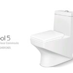 POOL 5 COMMODE ONE PIECE W/O Seat Cover