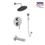 Master Sanitary Concealed Shower Set Round Jet 3 Way Round Lever Concealed Stop Cock – 484