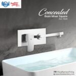 Concealed Basin Mixer Square Faisal Sanitary 7601
