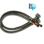 Basin Mixer TAP HOT & Cold Connection Pipe with 46CM Stainless Steel