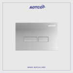 AOTCO Pneumatic Push Plate Chrome Square