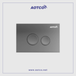 AOTCO Pneumatic Push Plate Chrome Round
